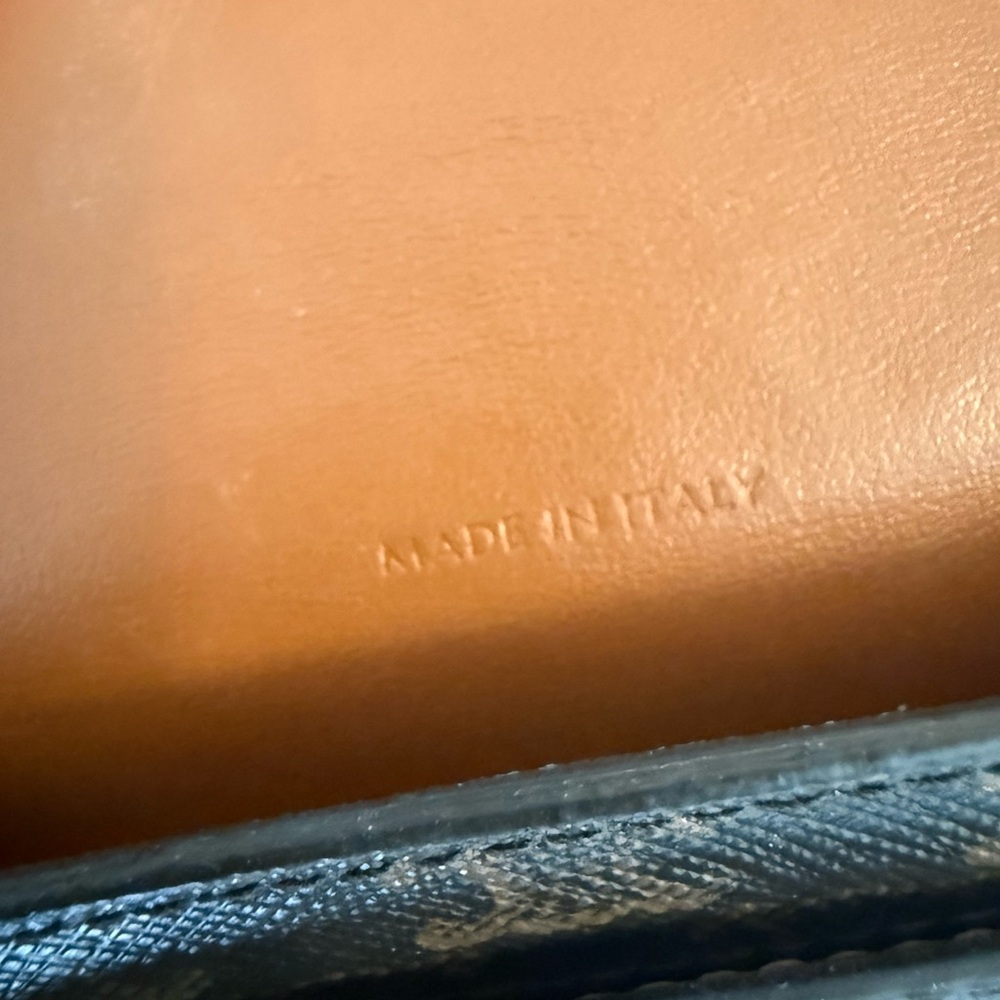 Authentic  Celine Triomphe Canvas Lambskin Phone Pouch With Flap - Picture 9 of 10